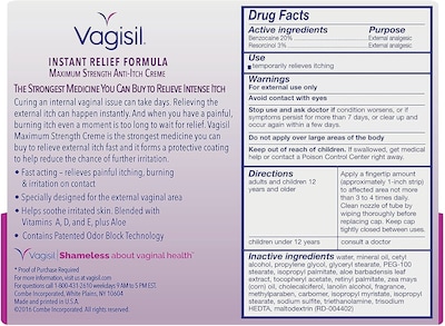 Foto 5 | Crema Contra La Picazón Vagisil Maximum Strength 30 Ml - Venta Internacional.