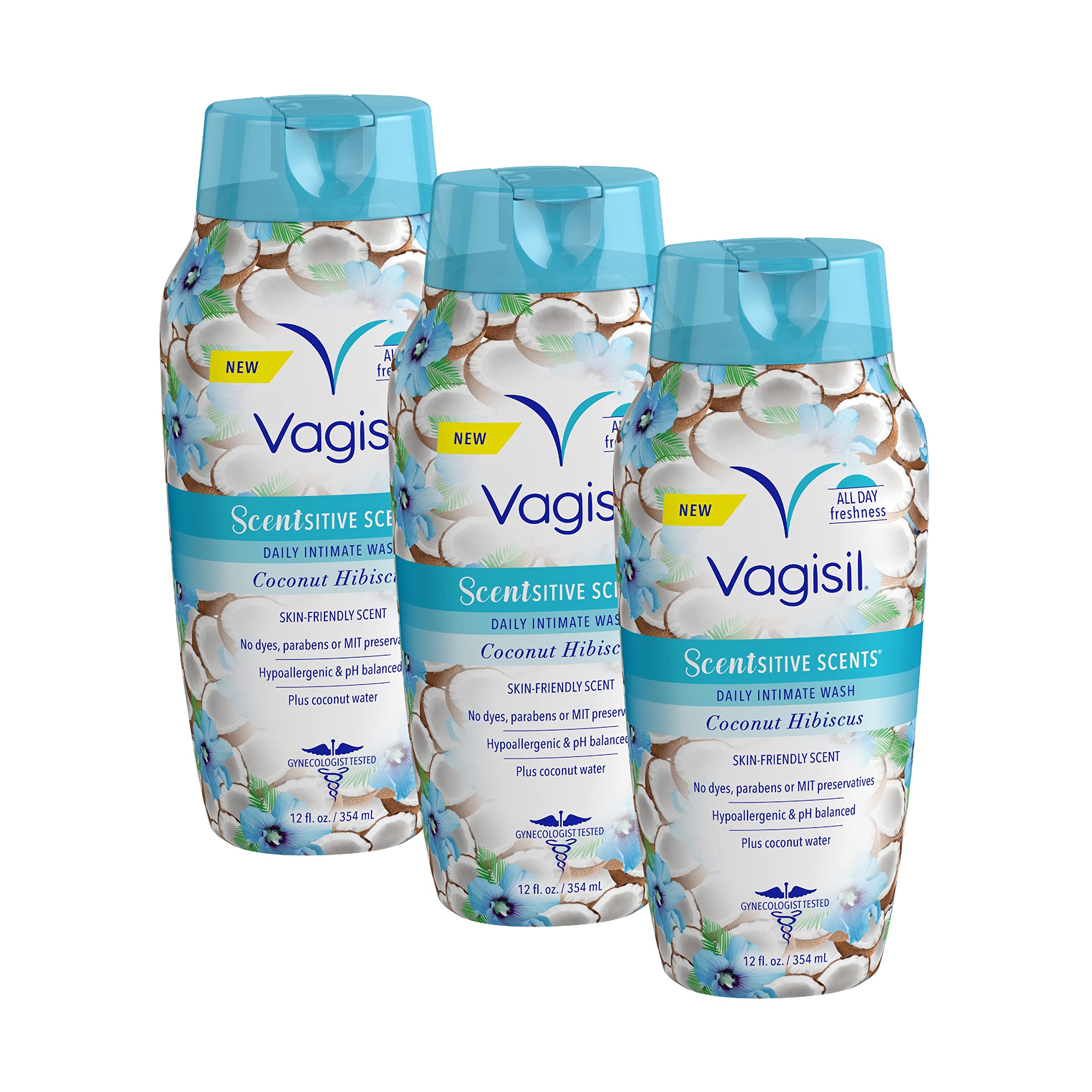 Feminine Wash Vagisil Scentsitive Scents Coco Hibiscus 360 Ml - Venta Internacional.