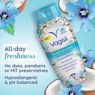 Foto 2 | Feminine Wash Vagisil Scentsitive Scents Coco Hibiscus 360 Ml - Venta Internacional.
