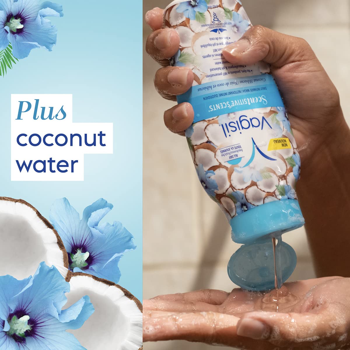 Foto 4 pulgar | Feminine Wash Vagisil Scentsitive Scents Coco Hibiscus 360 Ml - Venta Internacional.