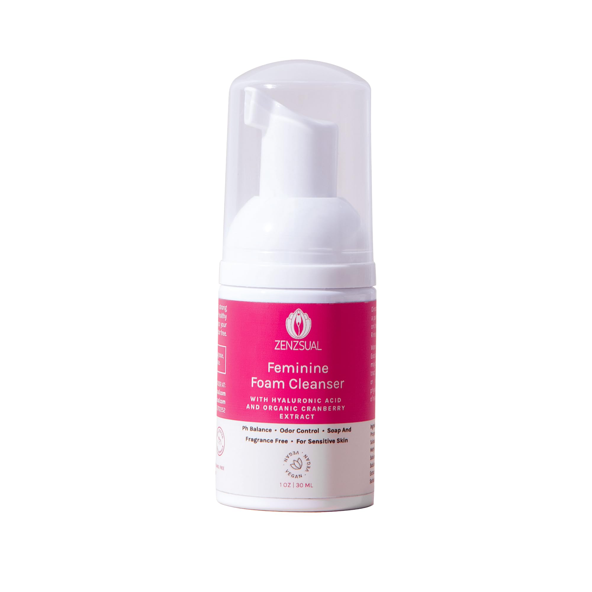 Espuma Limpiadora Femenina Zenzsual Con Ácido Hialurónico 30 Ml - Venta Internacional.