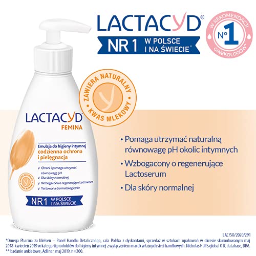 Foto 3 | Emulsión De Higiene Íntima Lactacyd Femina 200 Ml - Venta Internacional.