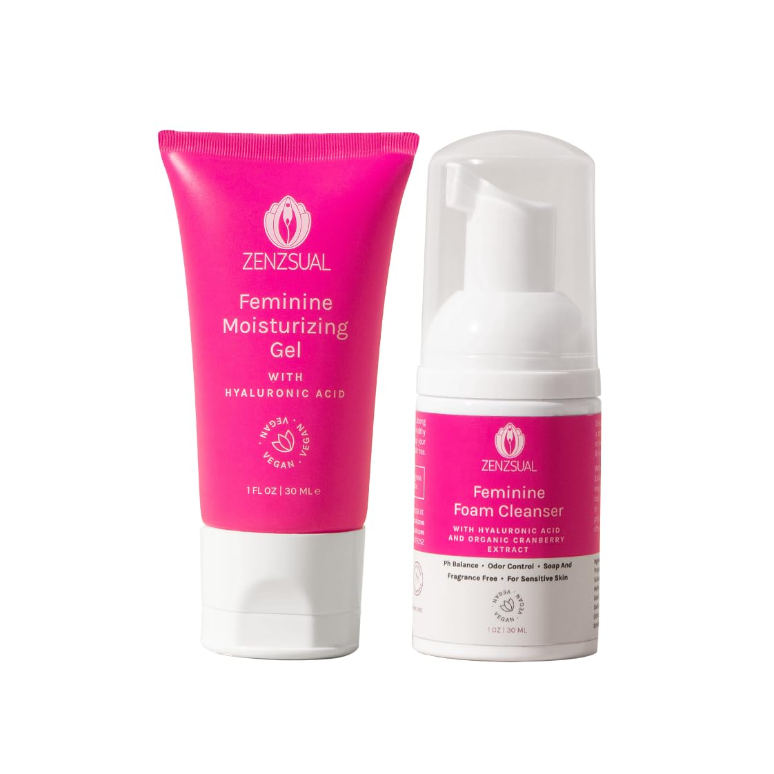 Espuma Limpiadora Femenina Y Gel Íntimo Zenzsual 30 Ml  2 Unidades - Venta Internacional.