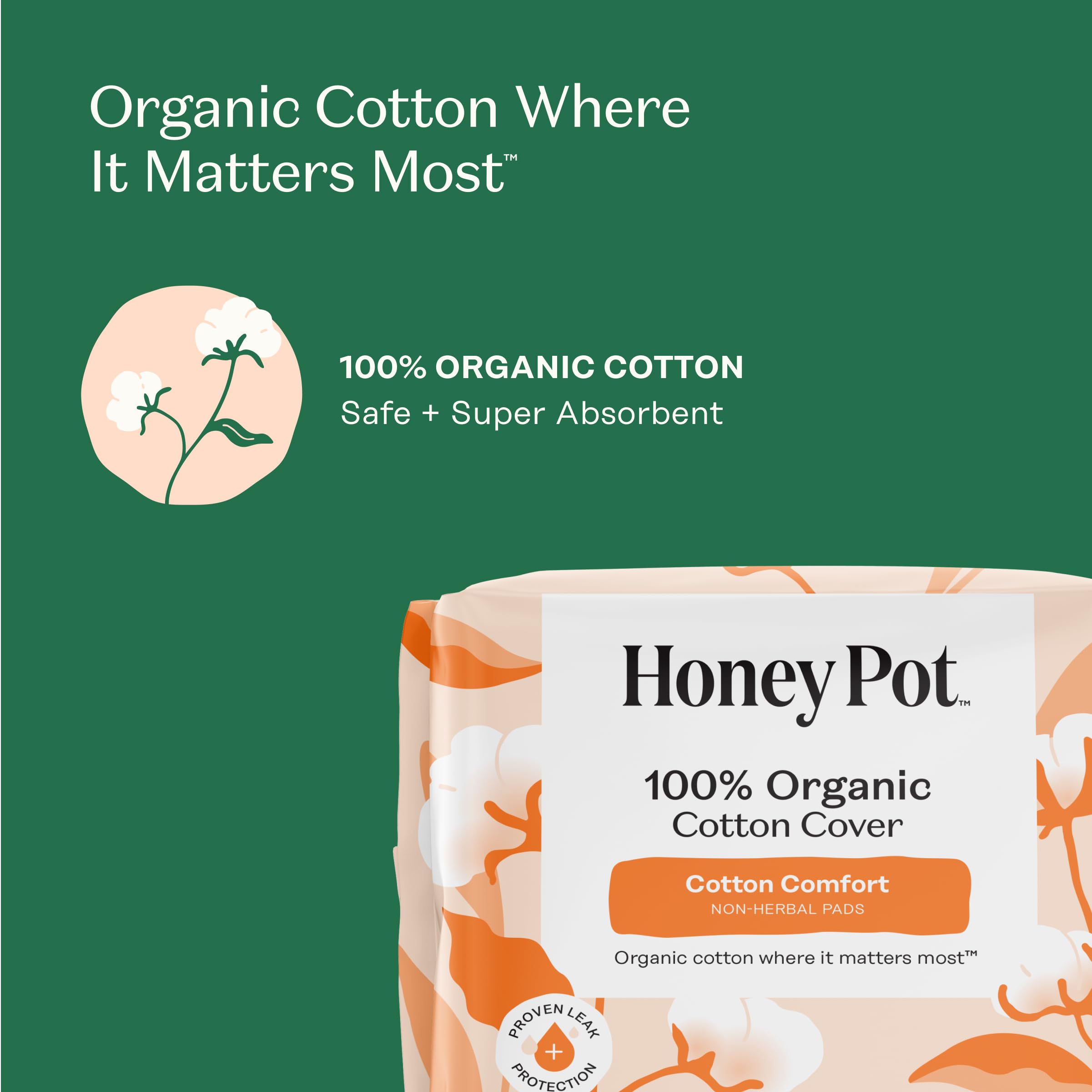 Foto 4 pulgar | Almohadillas Sanitarias The Honey Pot Company Non-herbal Heavy Flow - Venta Internacional.