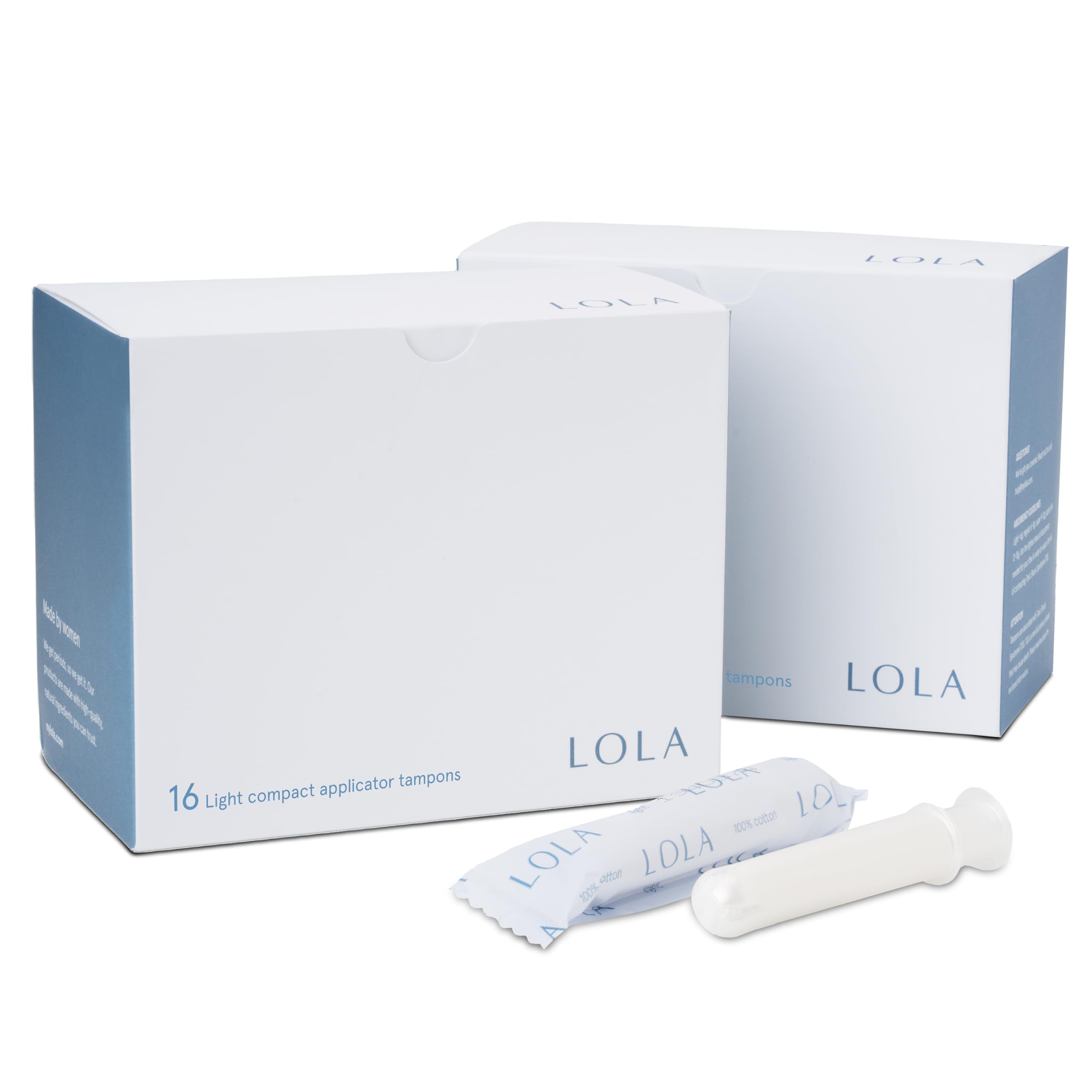 Tampones Lola Light De Algodón Orgánico  32 Unidades - Venta Internacional.