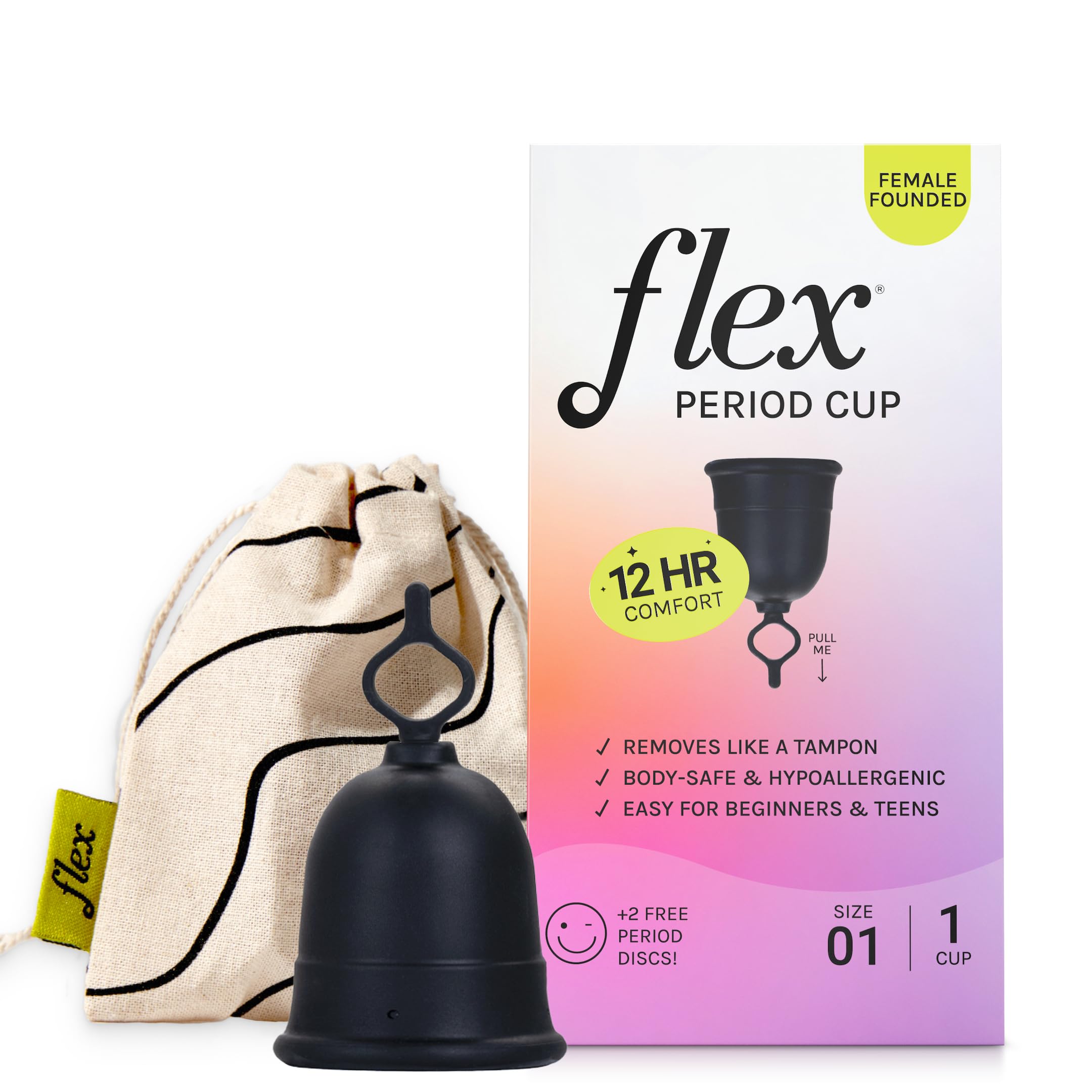 Foto 2 pulgar | Kit De Inicio Para Copa Menstrual Flex Cup  Tamaño 01  Con 2 Discos - Venta Internacional.
