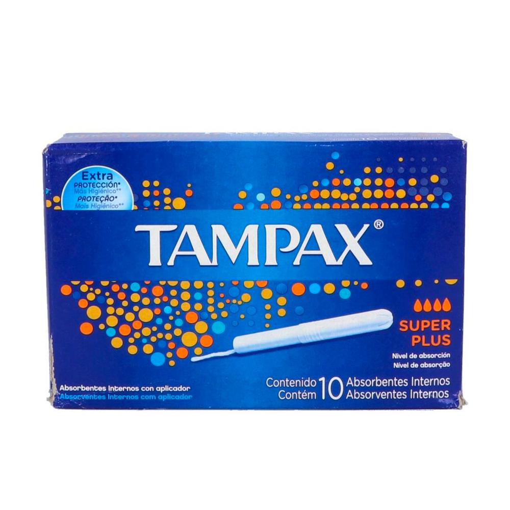 Foto 2 pulgar | Tampones Tampax Super Plus 10 Piezas