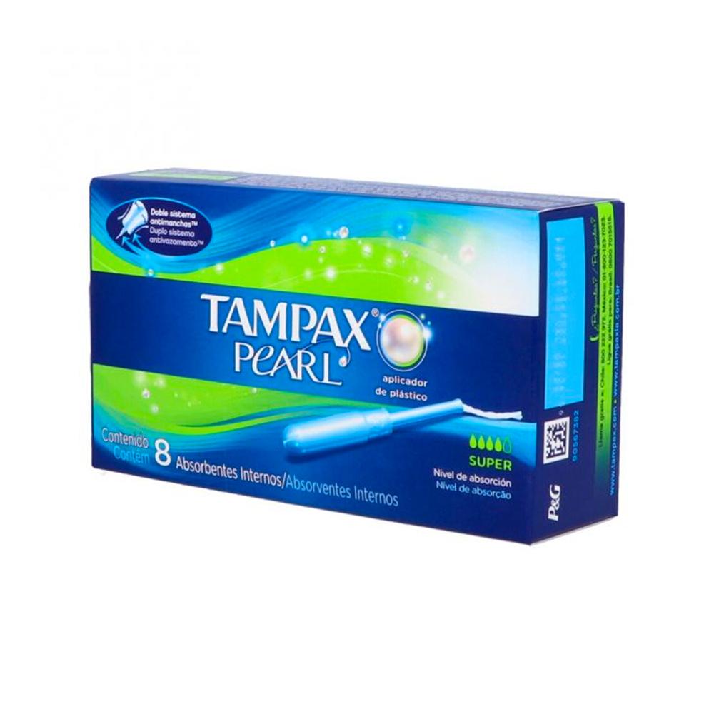 Foto 3 pulgar | Tampones Tampax Pearl Super Absorbentes 8 Piezas