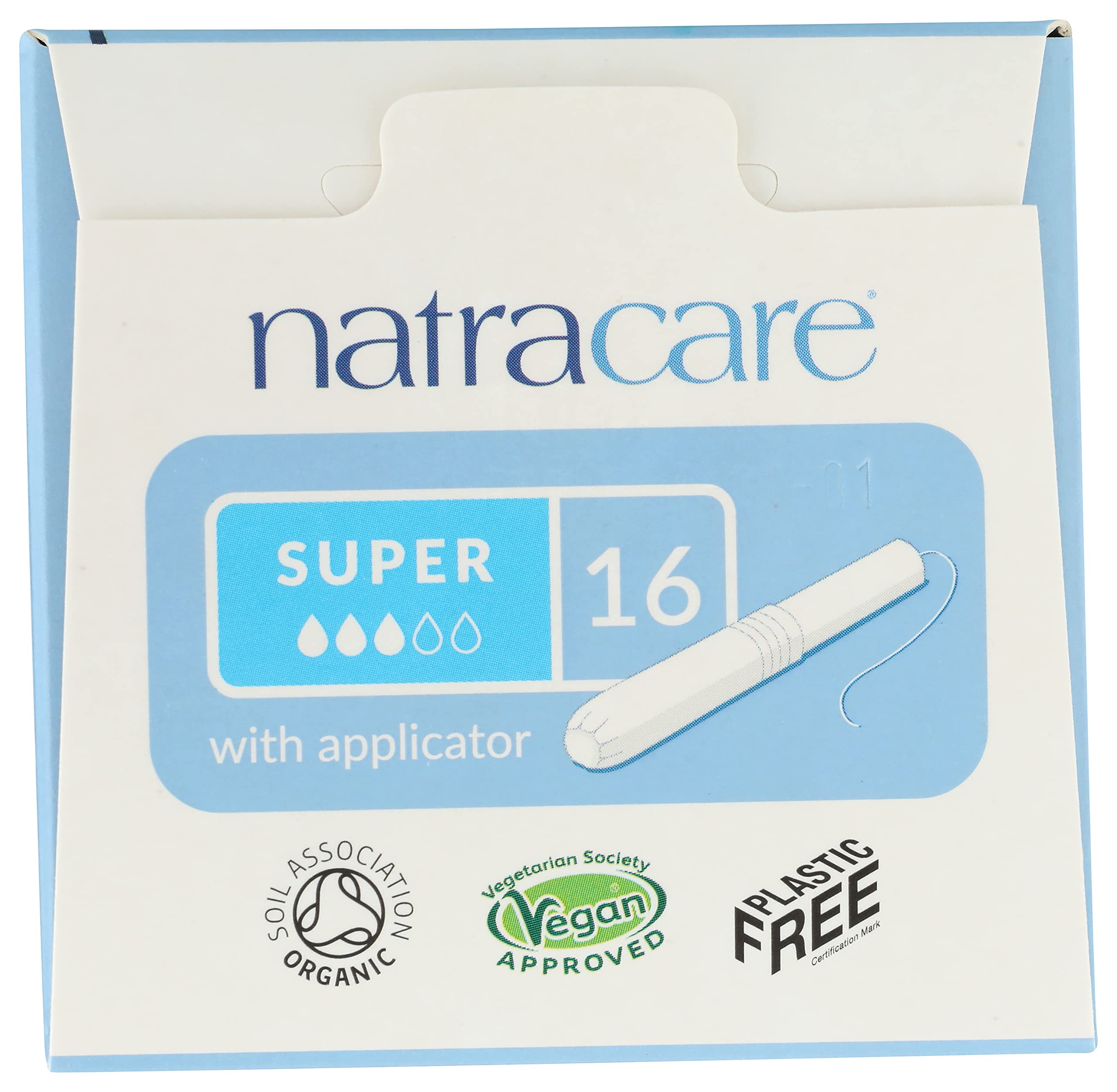 Foto 7 pulgar | Tampones Natracare Organic Cotton Super Con Aplicador De Cartón - Venta Internacional.