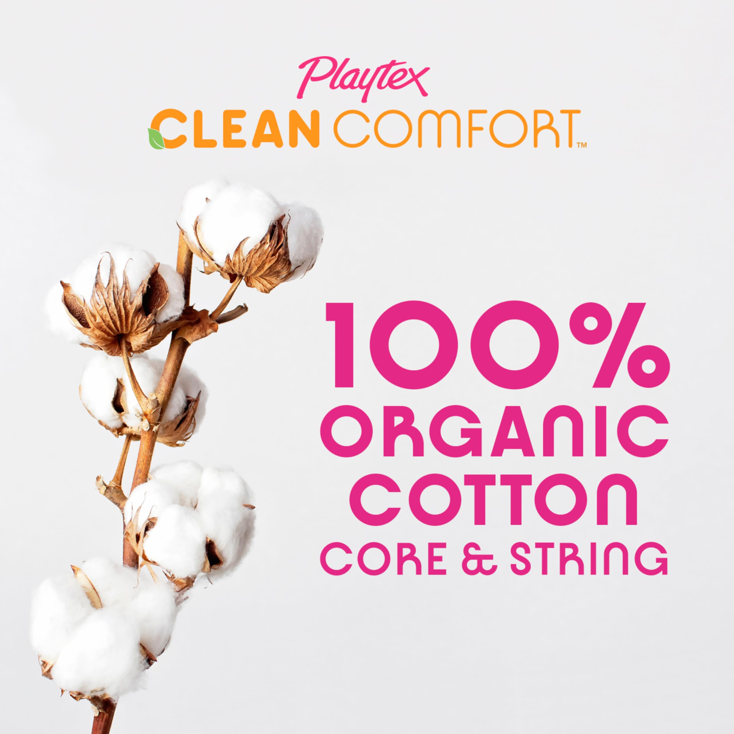 Foto 3 pulgar | Tampones Playtex Clean Comfort De Algodón Orgánico De 28 Quilates - Venta Internacional.