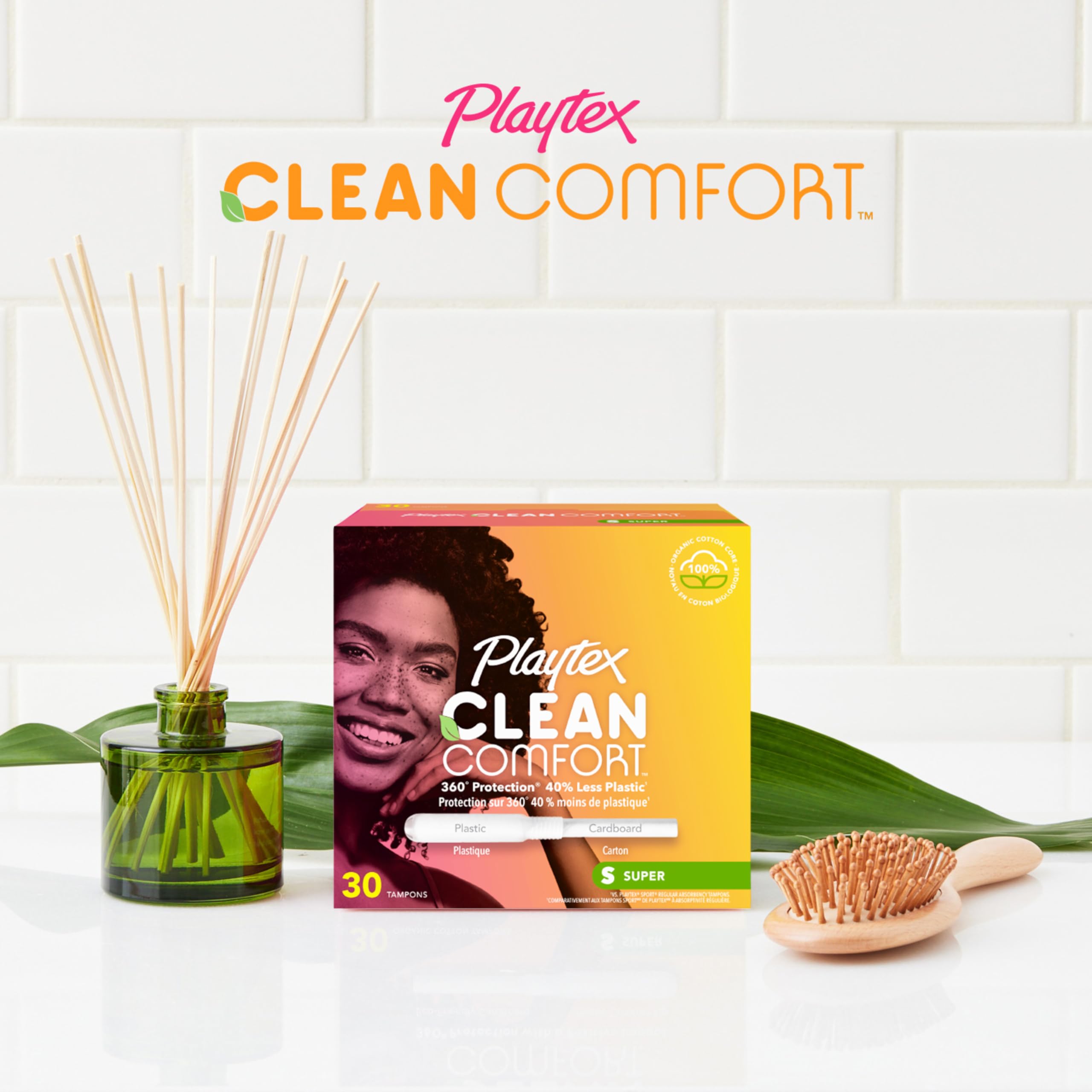 Foto 8 pulgar | Tampones Playtex Clean Comfort De Algodón Orgánico De 28 Quilates - Venta Internacional.