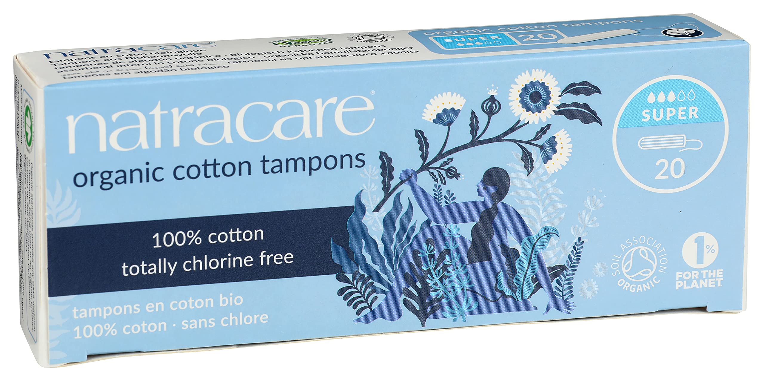 Foto 3 pulgar | Tampones Natracare Sin Aplicador, 100% Algodón Orgánico, Súper - Venta Internacional.