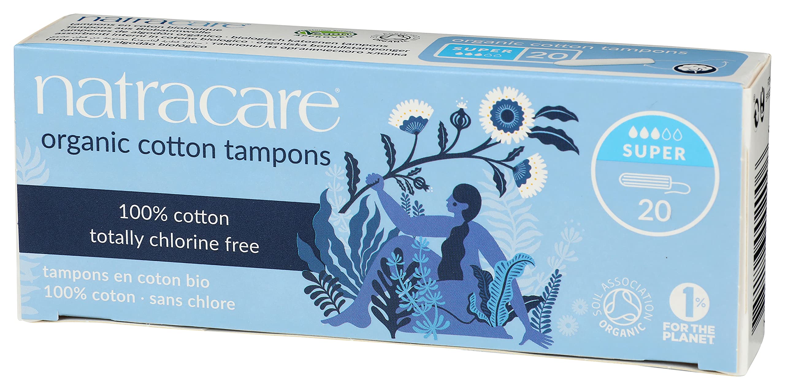 Foto 5 pulgar | Tampones Natracare Sin Aplicador, 100% Algodón Orgánico, Súper - Venta Internacional.