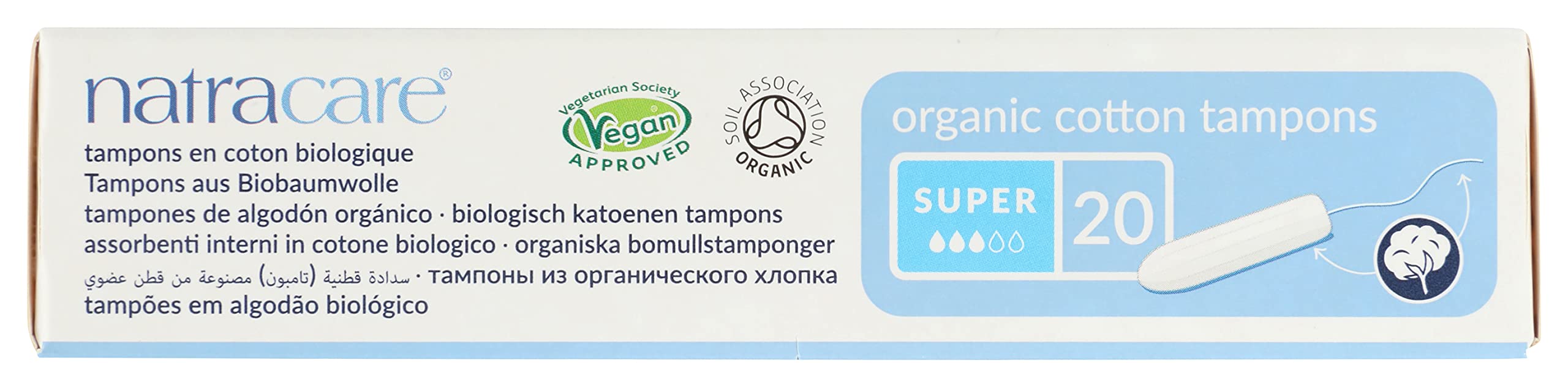 Foto 8 pulgar | Tampones Natracare Sin Aplicador, 100% Algodón Orgánico, Súper - Venta Internacional.
