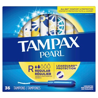 Foto 1 | Tampones Tampax Pearl Con Aplicador De Plástico Regular 36 Unidades - Venta Internacional.
