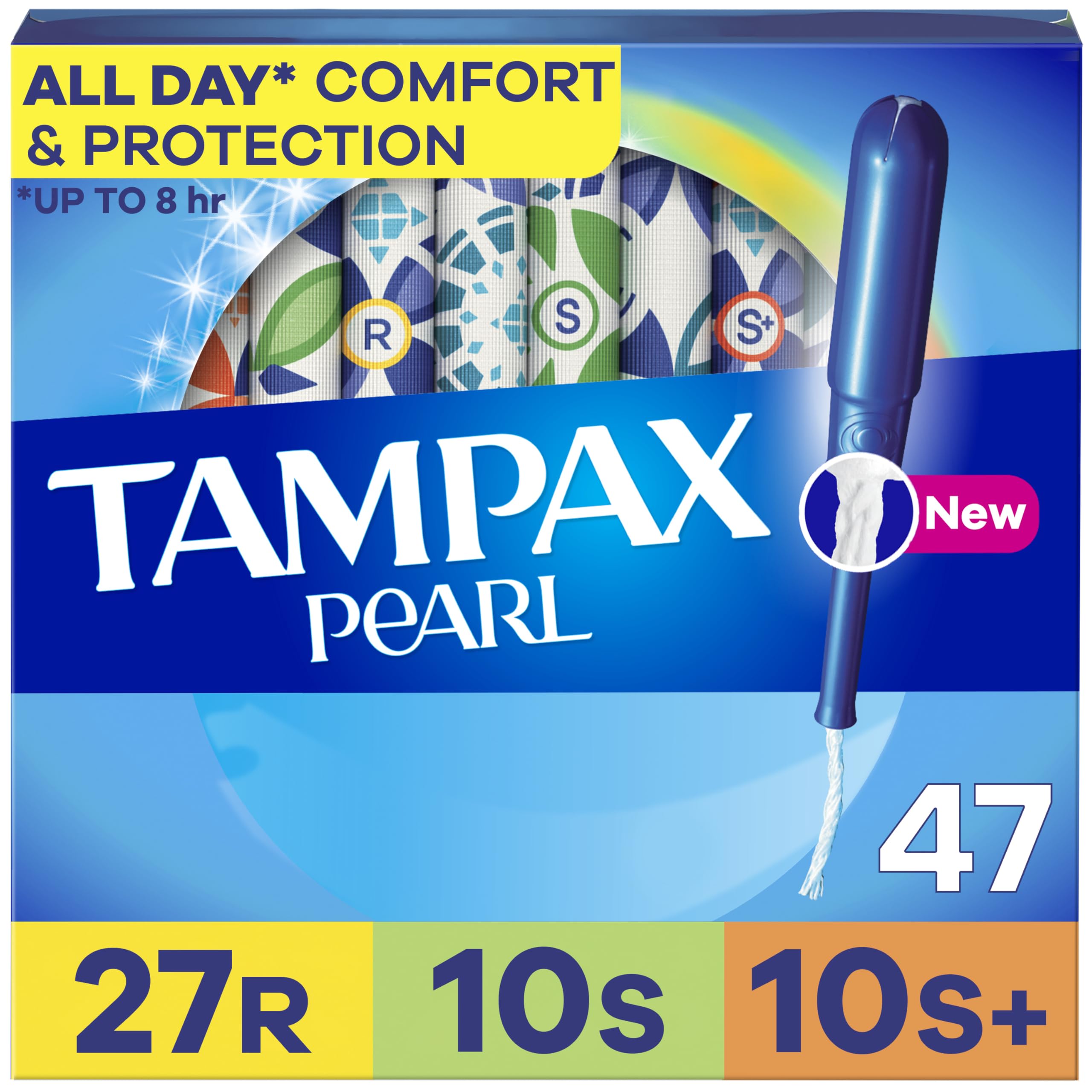 Tampones Tampax Pearl Trio Pack Leakguard Braid 47 Unidades - Venta Internacional.