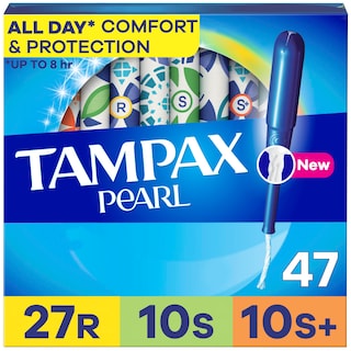 Foto 1 | Tampones Tampax Pearl Trio Pack Leakguard Braid 47 Unidades - Venta Internacional.