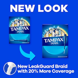 Foto 2 | Tampones Tampax Pearl Trio Pack Leakguard Braid 47 Unidades - Venta Internacional.