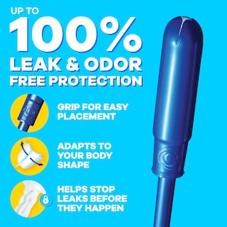 Foto 3 | Tampones Tampax Pearl Trio Pack Leakguard Braid 47 Unidades - Venta Internacional.
