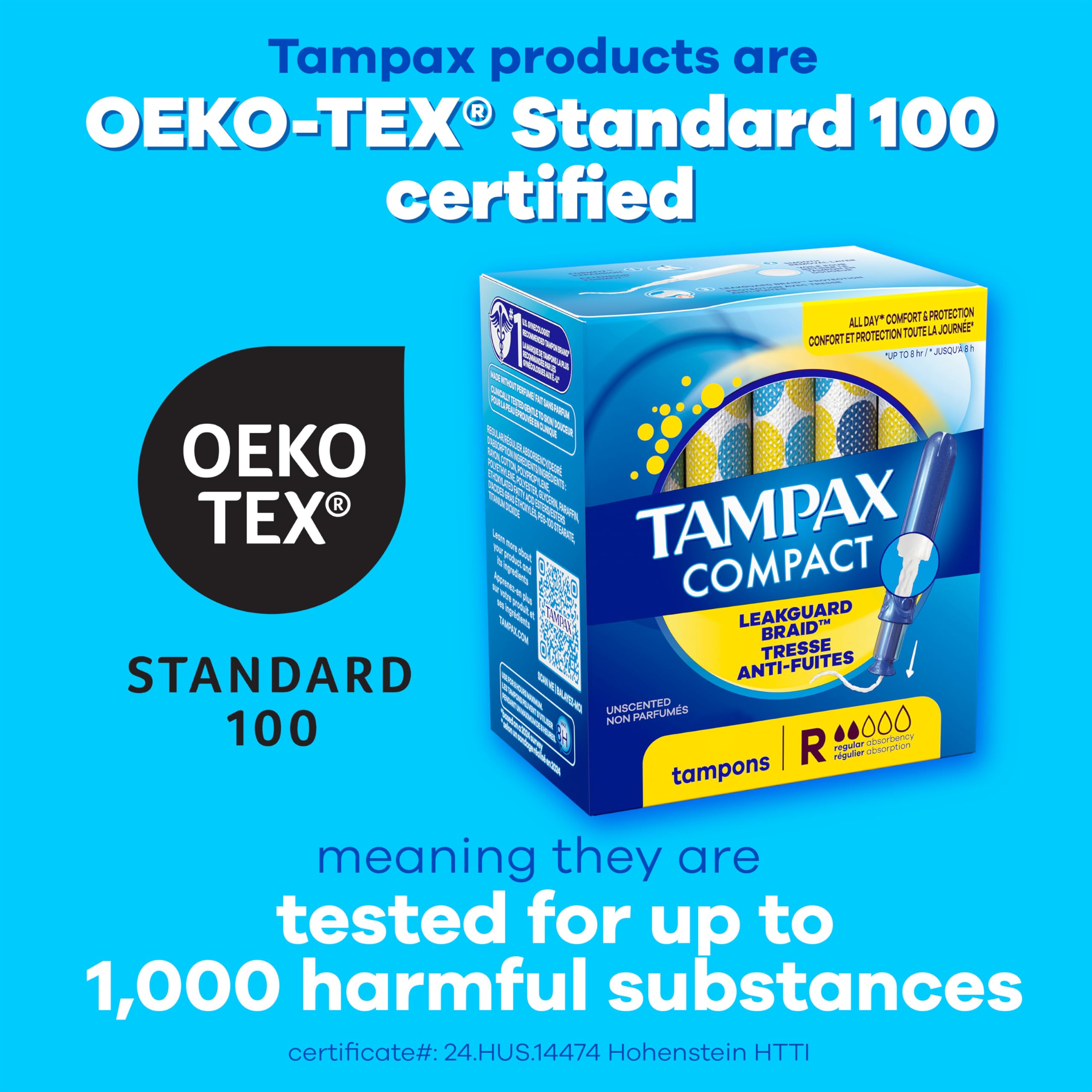 Foto 7 pulgar | Tampones Tampax Compact Pearl Multipack Regular/super 45 Unidades - Venta Internacional.