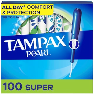 Foto 1 | Tampones Tampax Pearl Super Absorbency 100 Unidades 2 Paquetes - Venta Internacional.