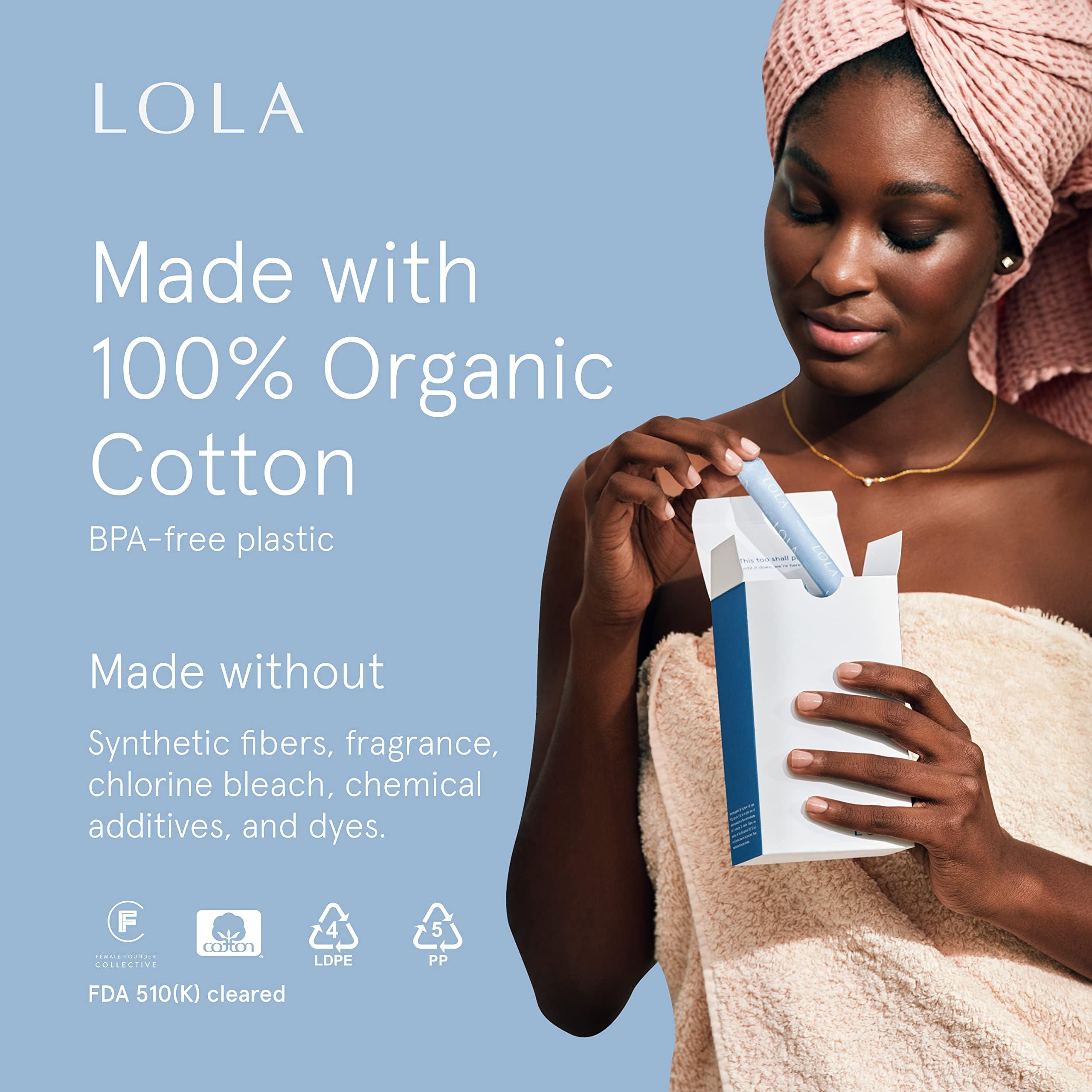 Foto 2 | Tampones Lola De Algodón Superorgánico  32 Unidades  Superabsorbentes - Venta Internacional.