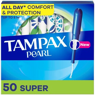 Foto 1 | Tampones Tampax Pearl Super Absorbency 50 Unidades Sin Perfume - Venta Internacional.