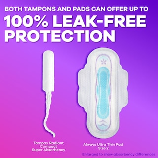 Foto 6 | Tampones Tampax Compact Radiant Super Absorbency X84 - Venta Internacional.