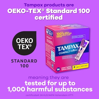 Foto 7 | Tampones Tampax Pocket Radiant Compact Plastic Regular X28 - Venta Internacional.