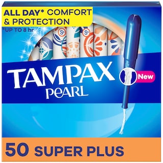 Foto 1 | Tampones Tampax Pearl Super Plus Absorbency 50 Unidades - Venta Internacional.