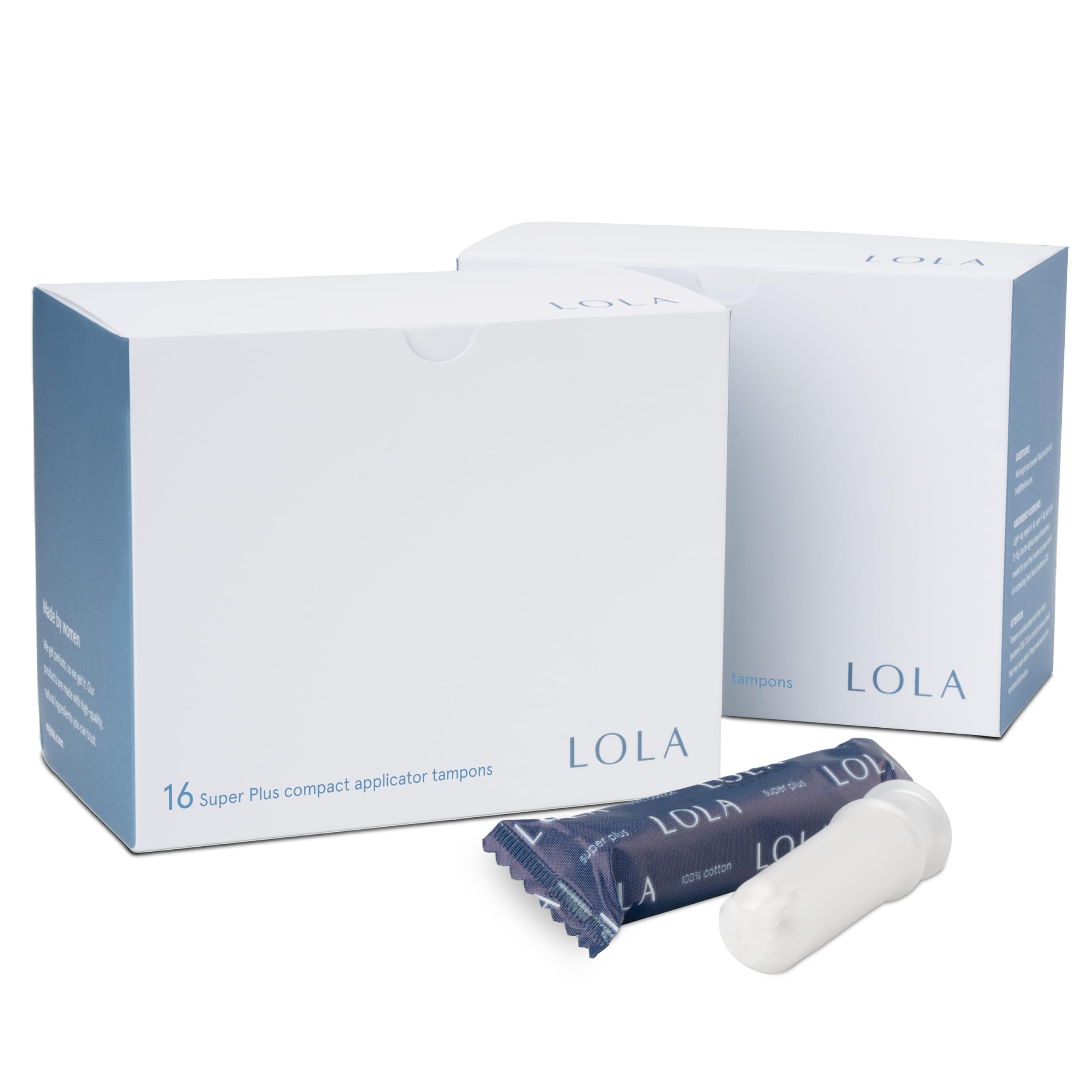 Tampones Lola Super Plus De Algodón Orgánico 32 Unidades - Venta Internacional.