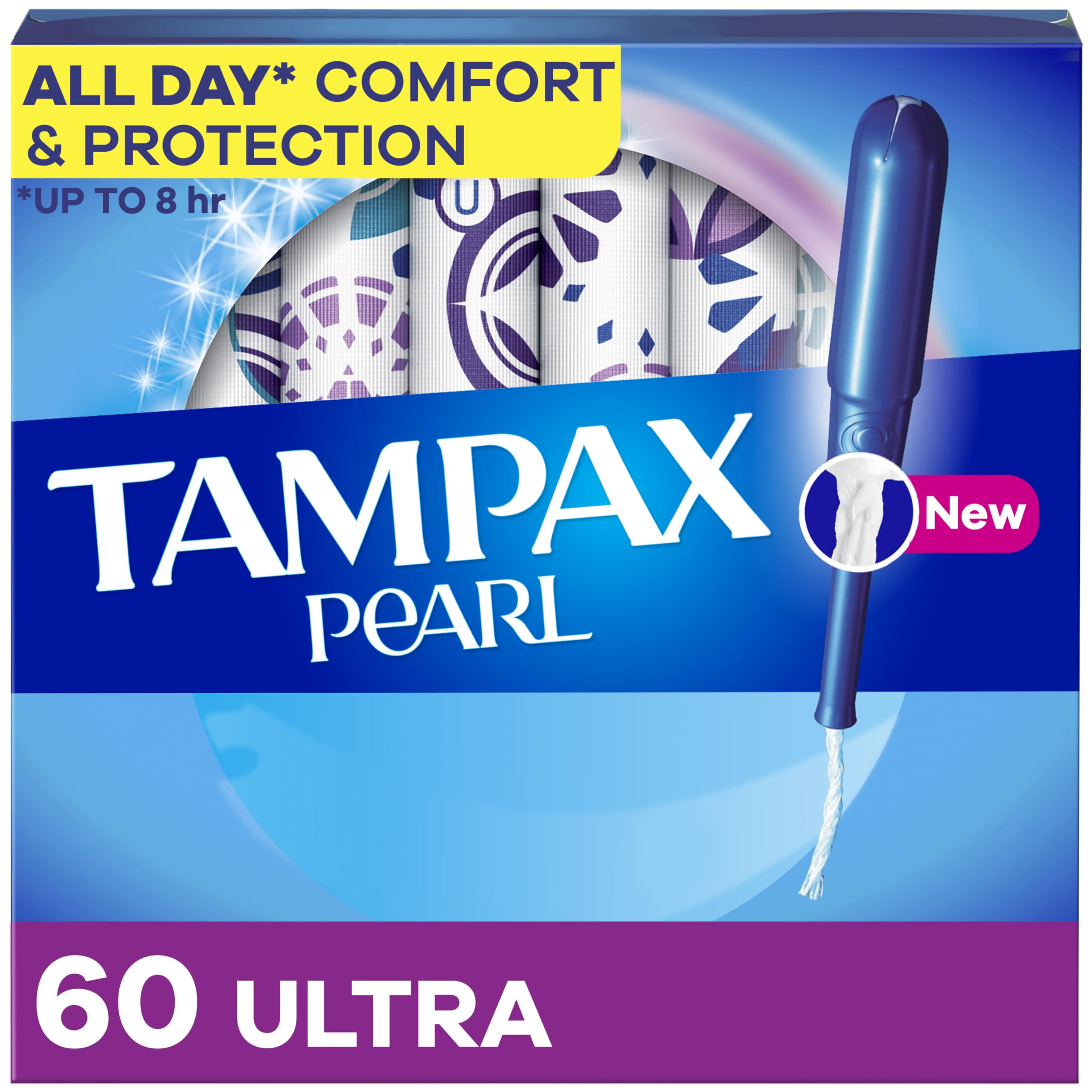 Tampones Tampax Pearl Ultra Absorbency  60 Unidades - Venta Internacional.