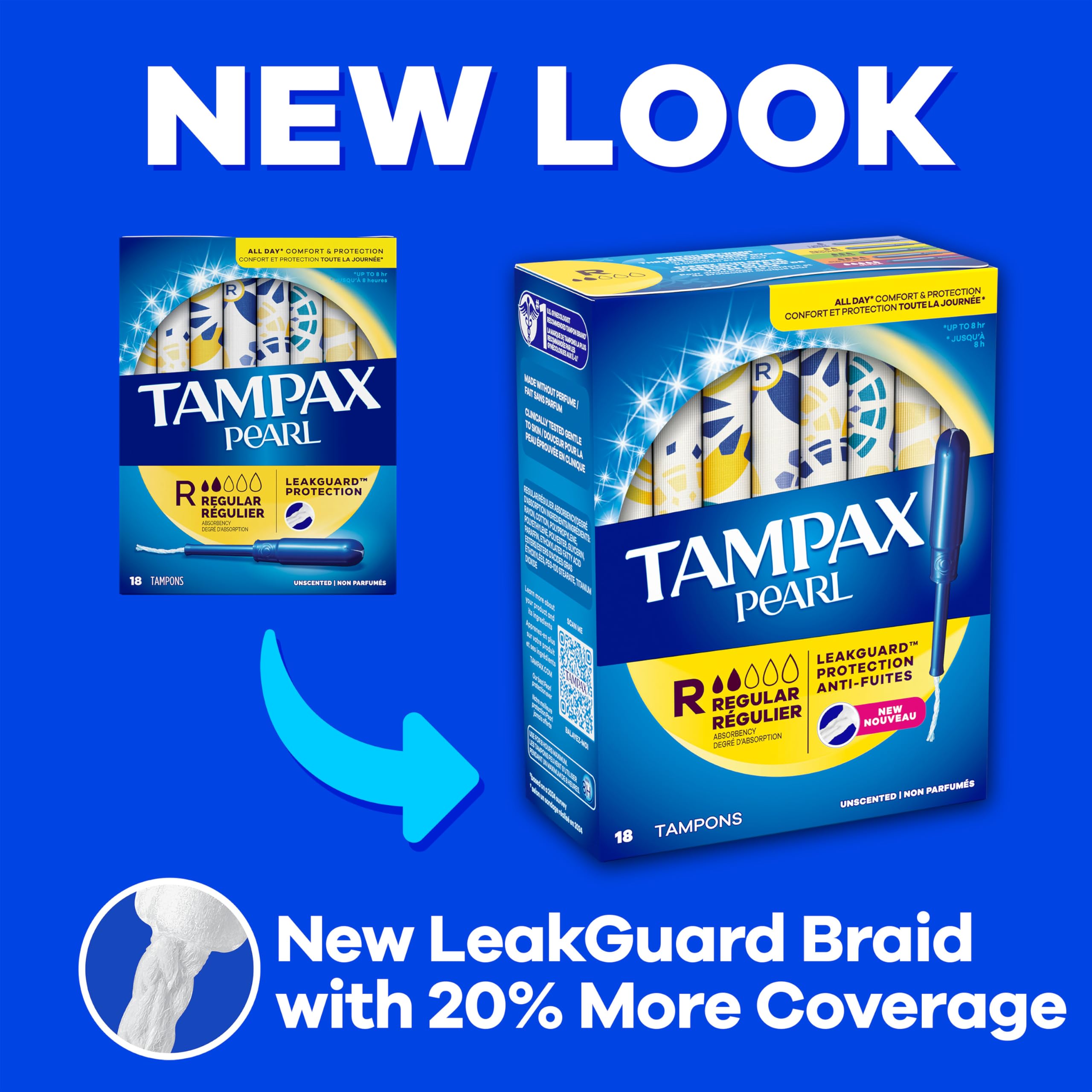 Foto 3 pulgar | Tampones Tampax Pearl Ultra Absorbency  60 Unidades - Venta Internacional.