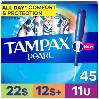 Foto 1 | Tampones Tampax Pearl Super/super Plus/ultra Absorbency X45 - Venta Internacional.