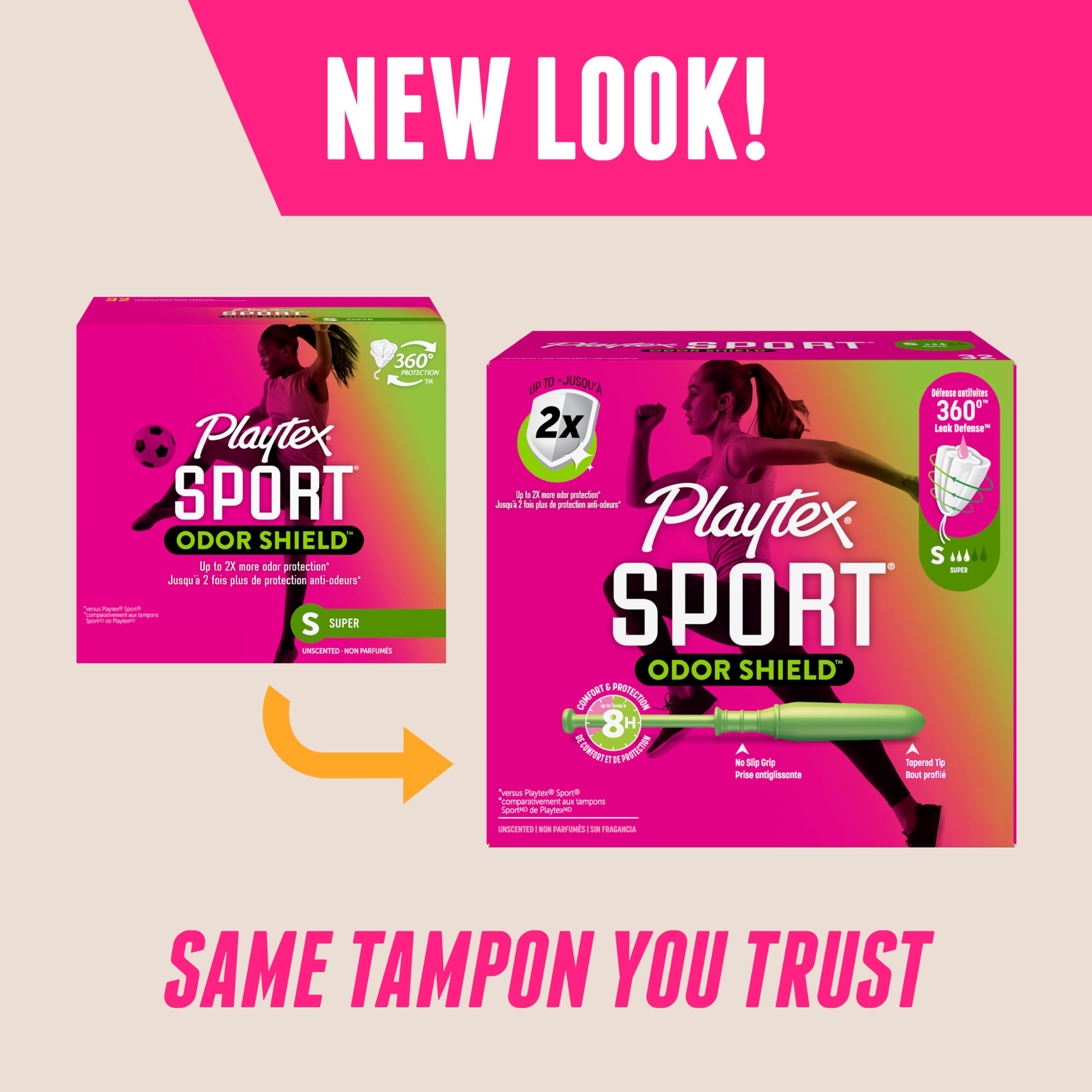 Foto 3 pulgar | Tampones Playtex Sport Odor Shield  Superabsorbentes  32 Unidades - Venta Internacional.