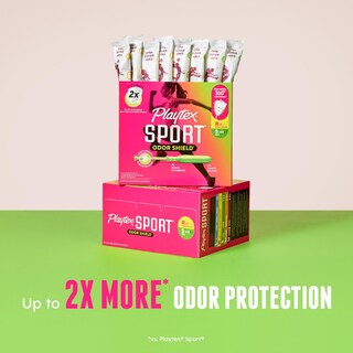 Foto 3 | Tampones Playtex Sport Odor Shield Superabsorbentes 32 Unidades - Venta Internacional.