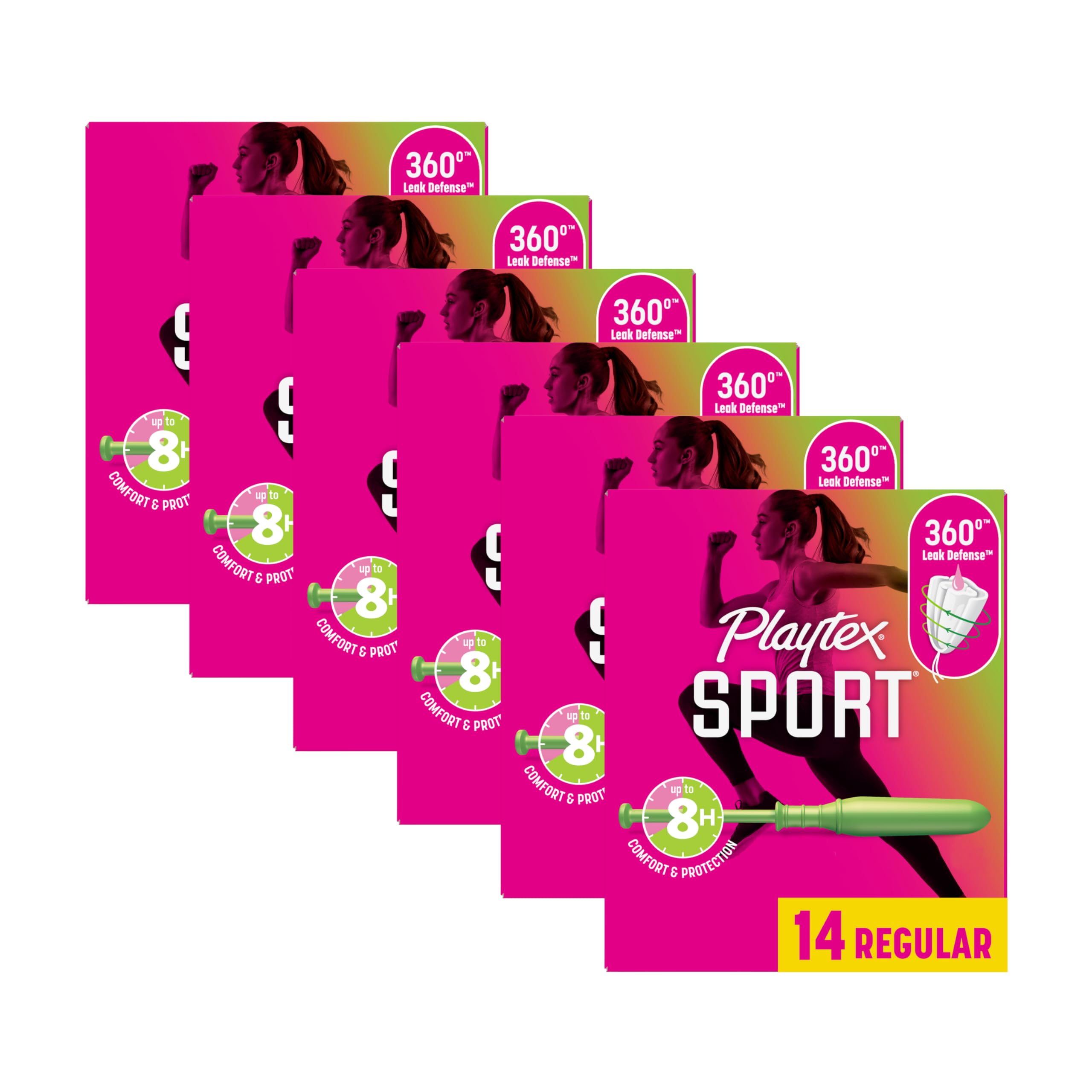 Tampones Playtex Sport Regular Absorbency 84 Unidades X6 - Venta Internacional.