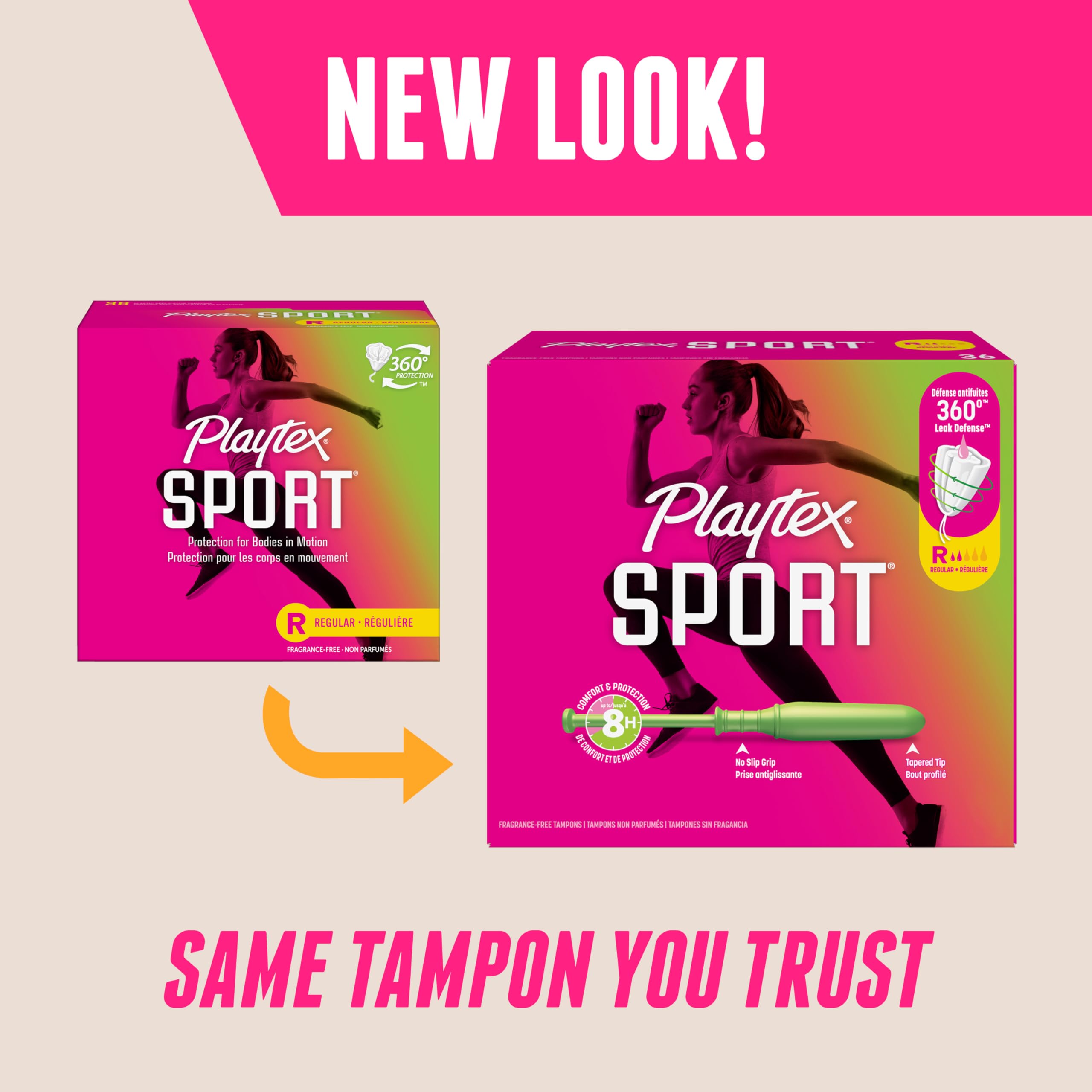 Foto 3 pulgar | Tampones Playtex Sport Regular Absorbency 84 Unidades X6 - Venta Internacional.