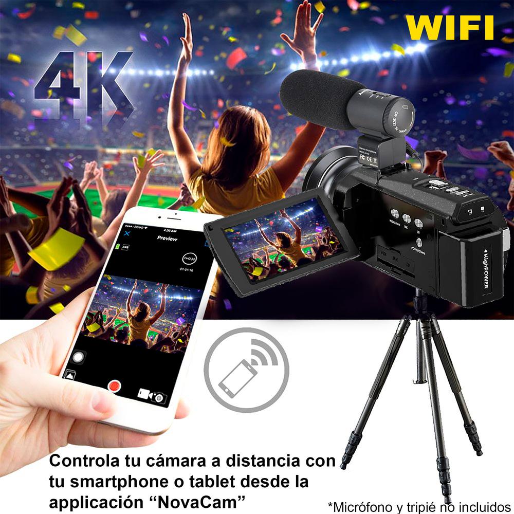 Foto 3 pulgar | Videocámara Vak 4K 534 Wifi 48mp Visión Nocturna HDMI Touch