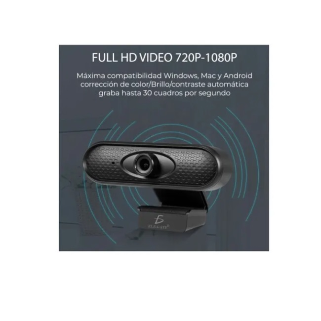 Foto 6 pulgar | Cámara Web Para Computadora Con Micrófono