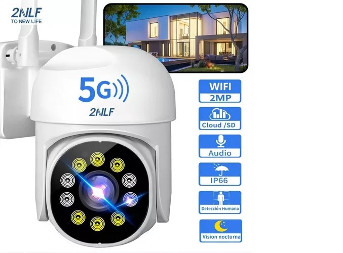 Cámara Xtellar De Seguridad D56w Power Adapter Domo De Pared Color Blanco 2nlf $899