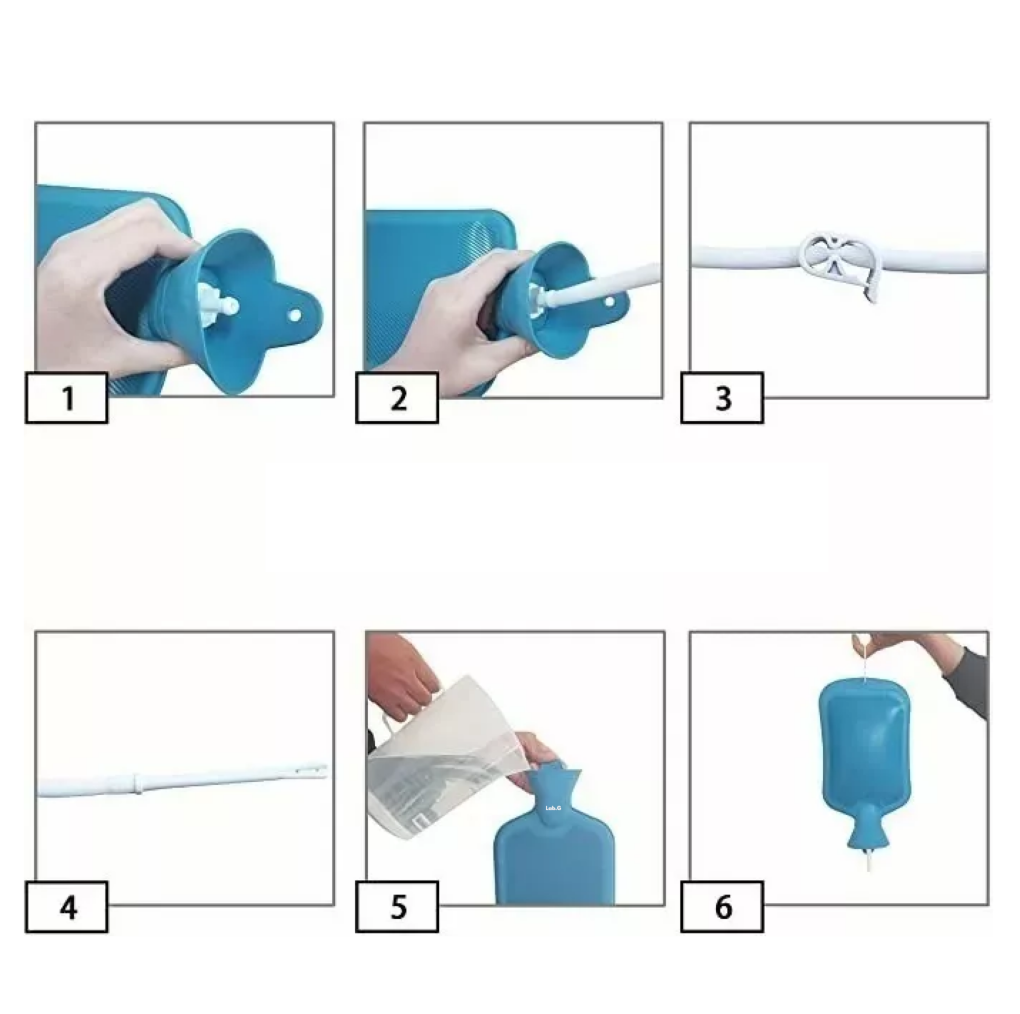 Foto 4 pulgar | Bolsa de Enema Kit Limpieza para Colón Y Café Silicona Azul