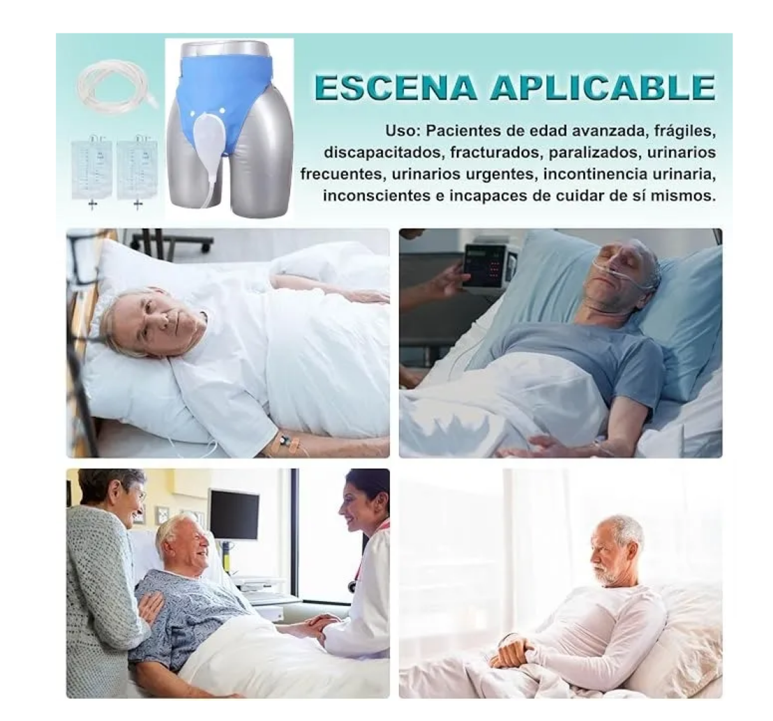 Foto 5 pulgar | Bolsa Para Orinar Reutilizable Belug 2000ml Para Mujer Azul