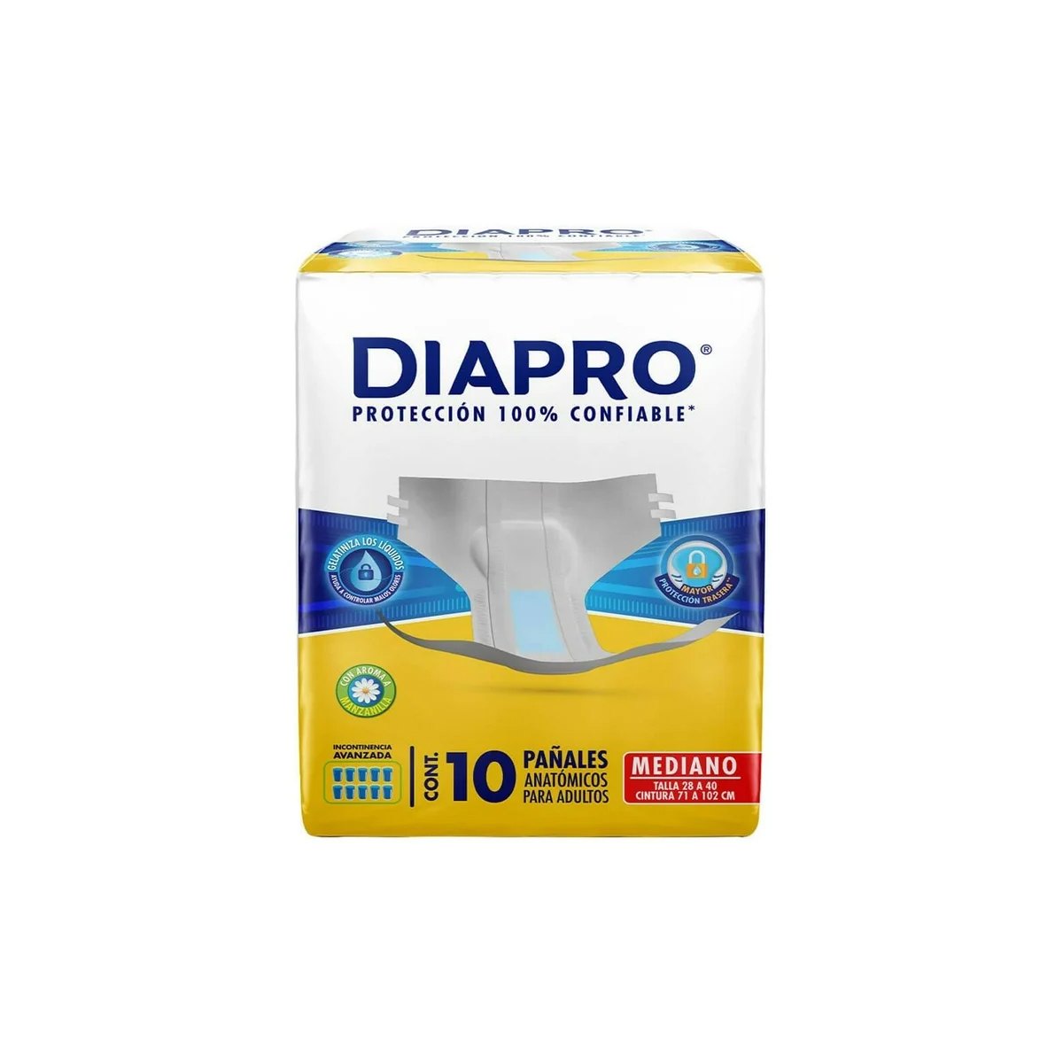 Pañal Confort Diapro Mediano 10pz