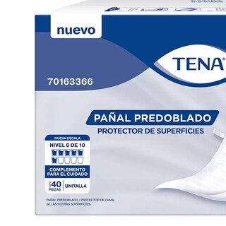 Foto 2 | Pañal Predoblado Tena Protector De Cama 40pz