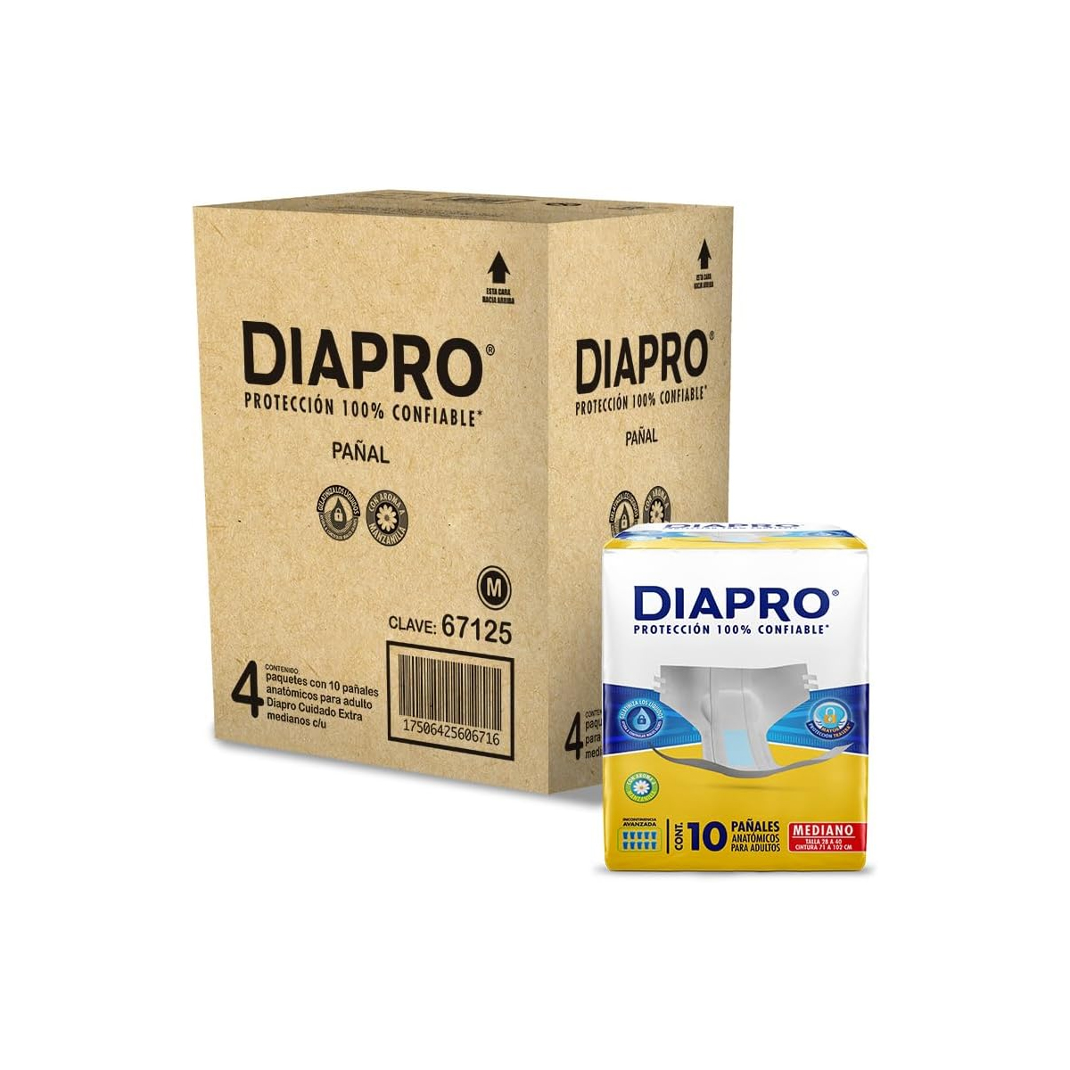 Foto 1 | Pañal Confort Diapro Mediano 40pz