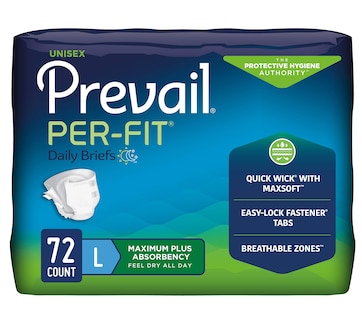 Foto 1 | Pañal Desechable Para Adultos Prevail Per-fit Maximum Plus - Venta Internacional.