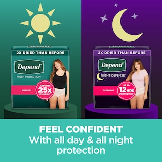 Foto 5 | Ropa Interior Para Incontinencia Depend Night Defense Para Mujer M 24u - Venta Internacional.
