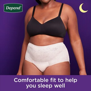 Foto 4 | Ropa Interior Para Incontinencia Depend Night Defense Para Mujer Talla Pequeña 16 - Venta Internacional.