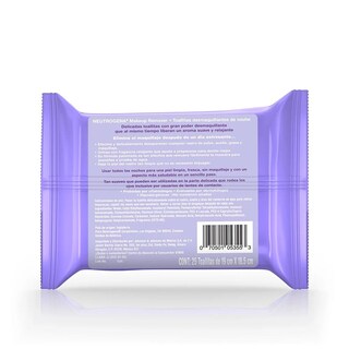 Foto 2 | Toallitas Desmaquillantes Neutrogena Night Calming 25 Piezas